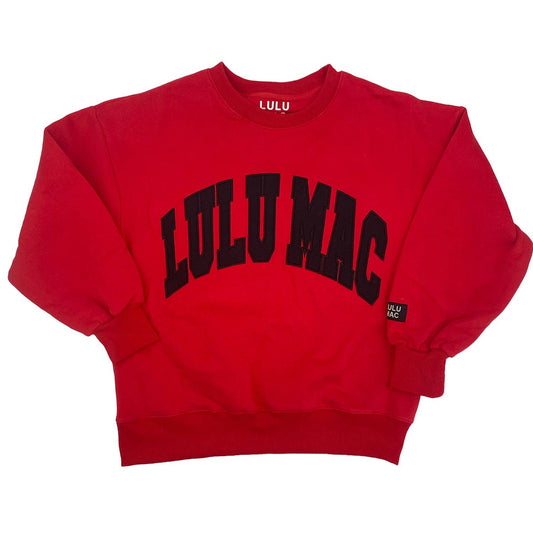 Lulu Mac Red and Black Sweatshirt