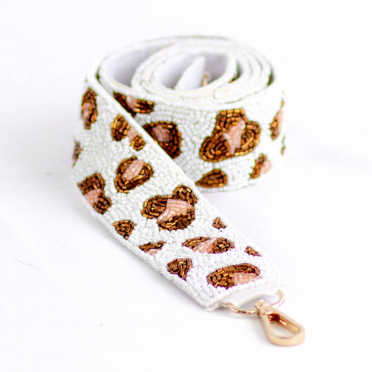 Leopard Beaded Purse Strap