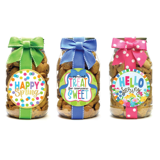 Cookie Quart Jars - Spring