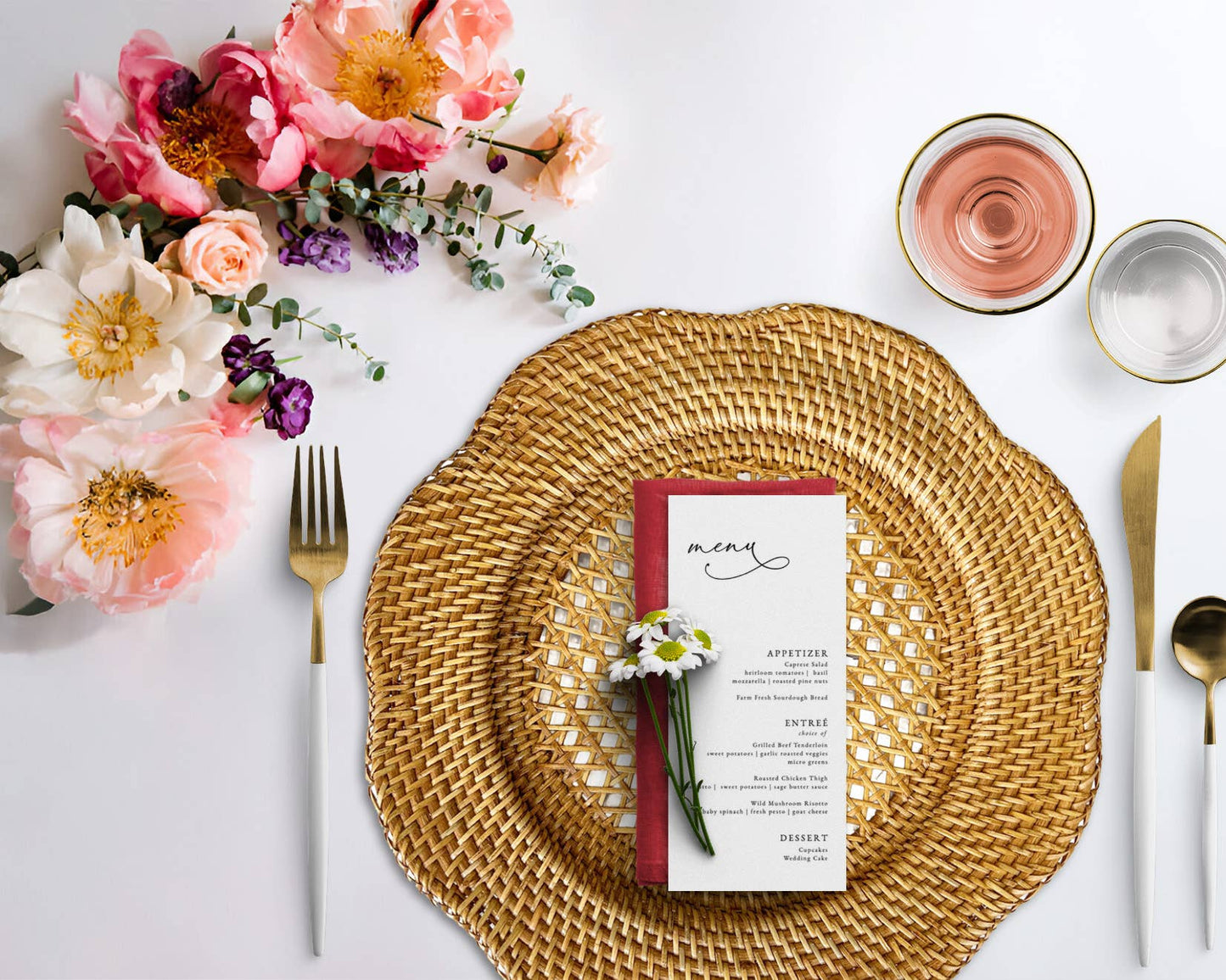 Scallop Rattan Charger Plate (Brown) Wicker Straw Placemat