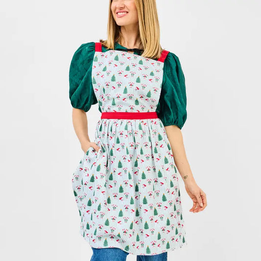Apron Adult Peppermint Pine