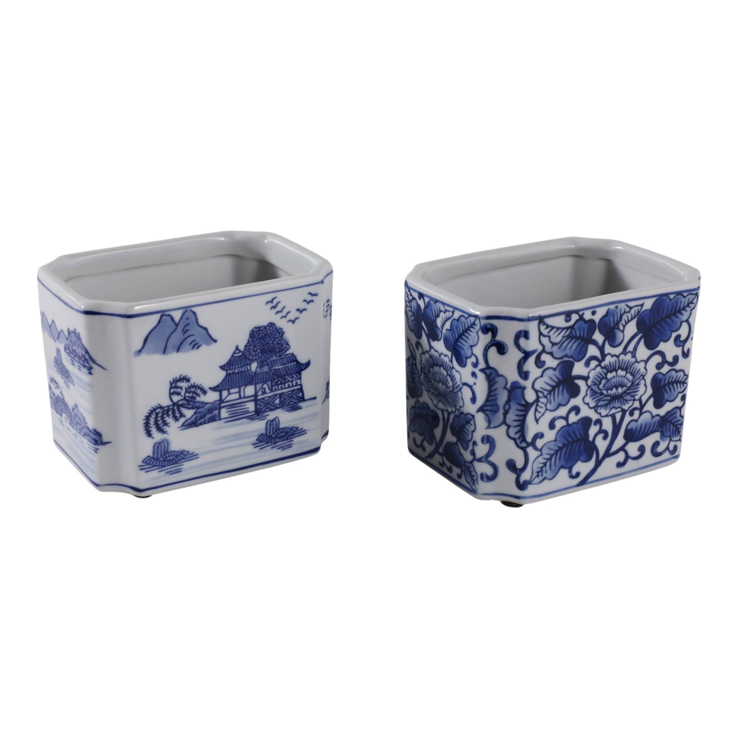 Blue and White Cermaic Pencil Cup