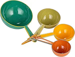 Enameled Stainless Steel Measuring Spoons, Multicolor