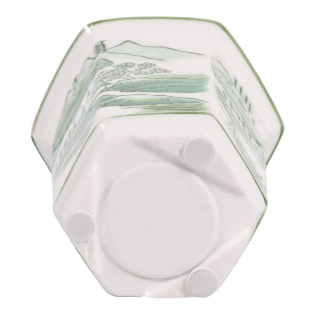 6 oz Green Cermaic Sage & Eucalyptus Candle