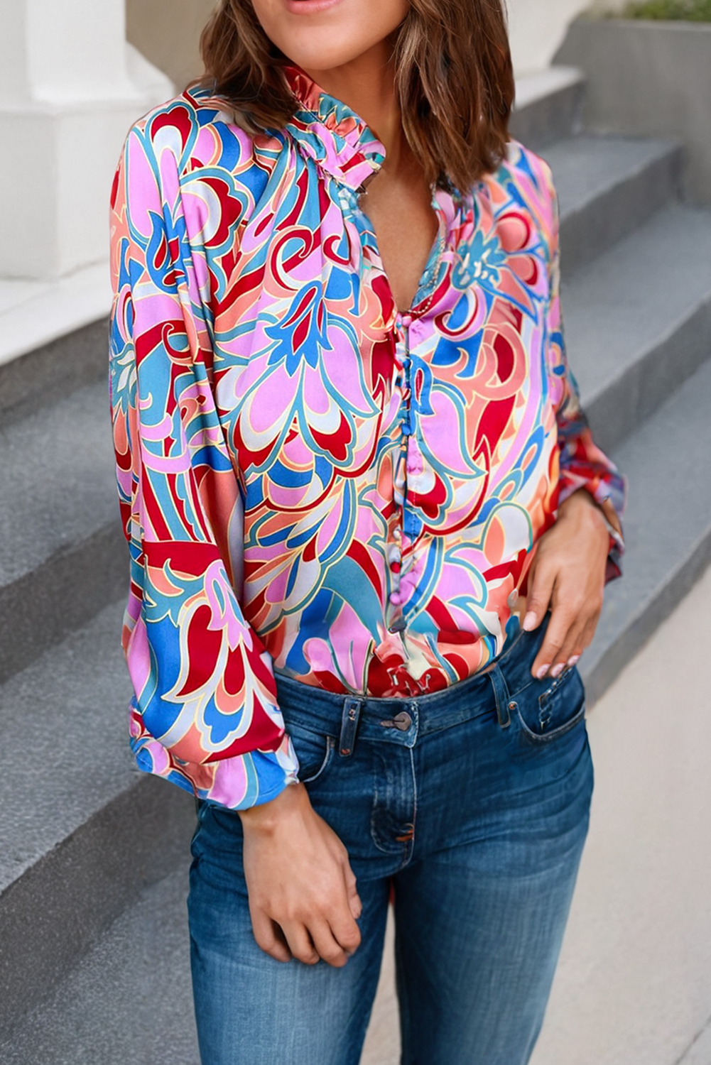 Flower Child Button Up Blouse