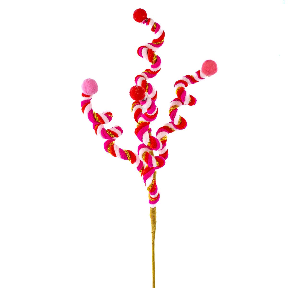 Chloe 14" Pick in Pink+Red