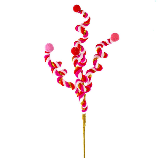 Chloe 14" Pick in Pink+Red