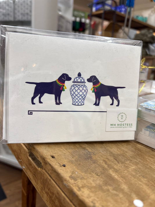 Ginger Jar Dog Folded Notecards