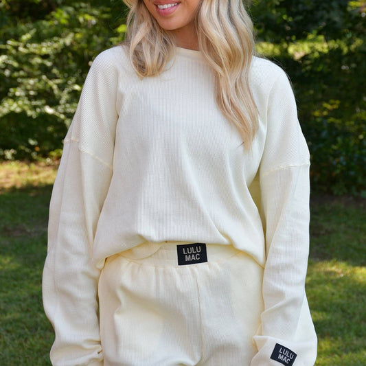 Lulu Mac Longsleeve Butter Waffle Top