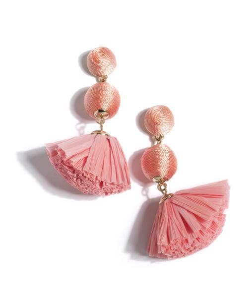 SHIRALEAH - JUNE EARRINGS, PEACH