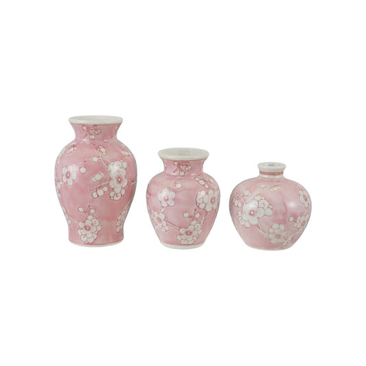 Pink Cherry Blossom Vases
