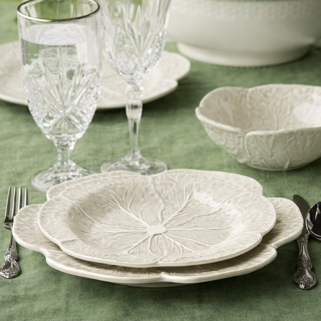 Le Jardin 9 in White Cabbage 3-D Salad Plate