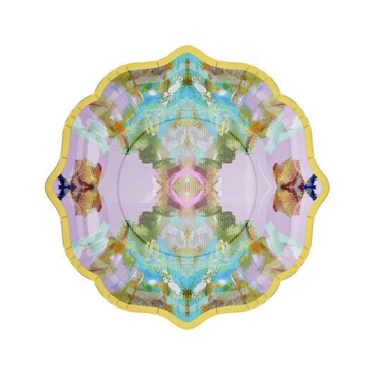 Stained Glass Lavender Cocktail Plates