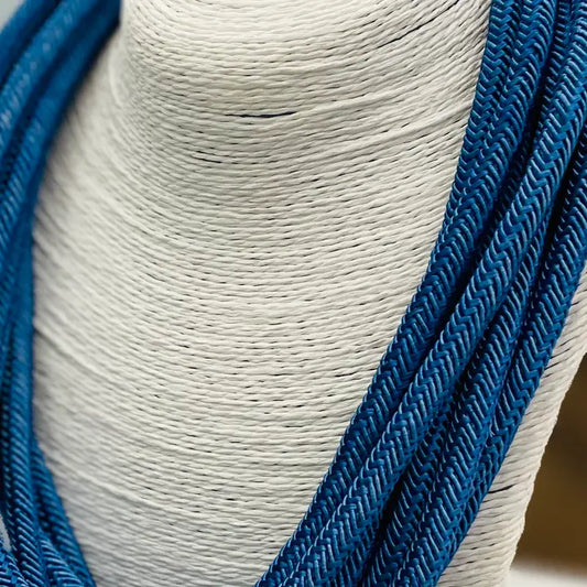 "Original" Slub 8-Strand Necklace (Cobalt)