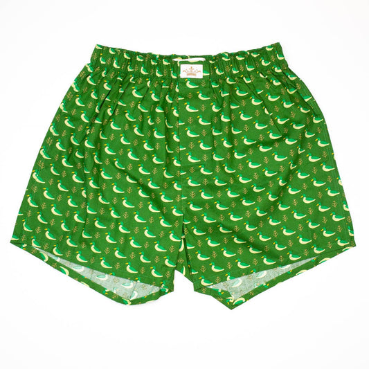 Men's Green Duck Boxers
