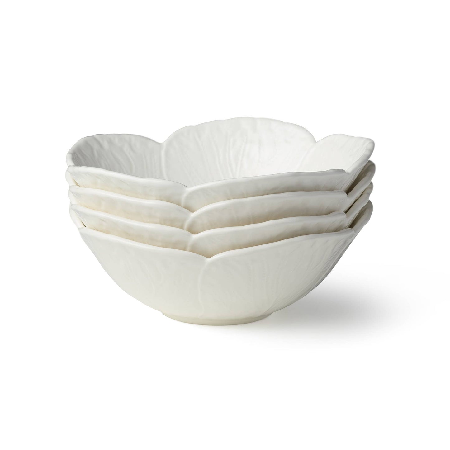 Le Jardin White Cabbage 3-D Cereal Bowl 8 in