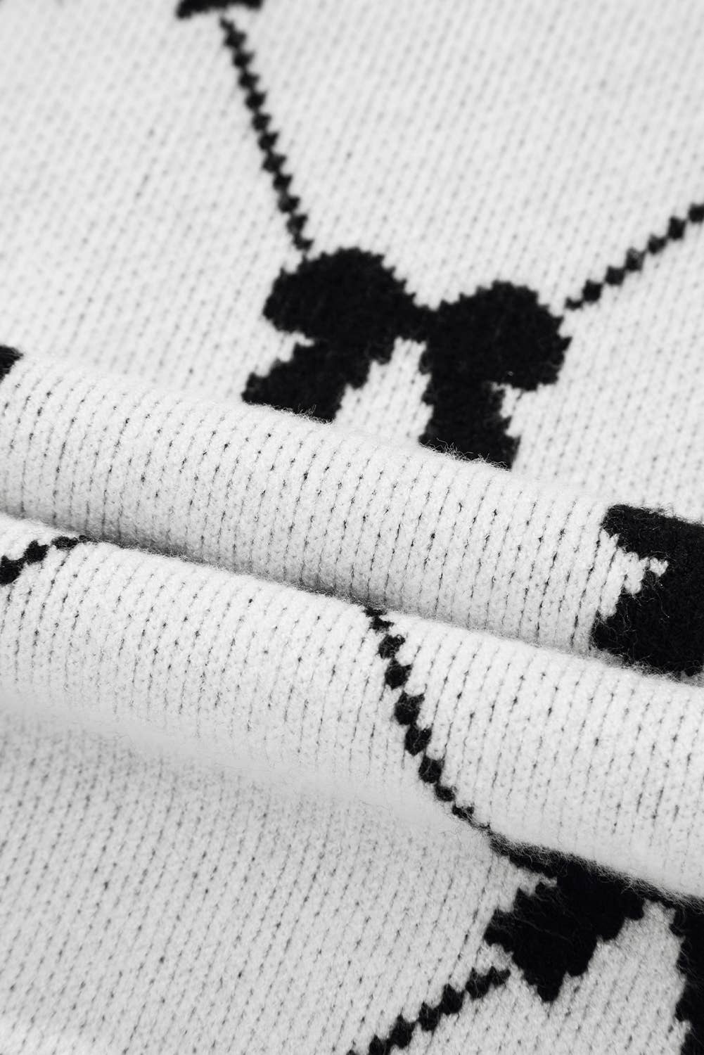 Bow Zipper Sweater