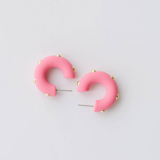 Earrings Candace Small Light Pink