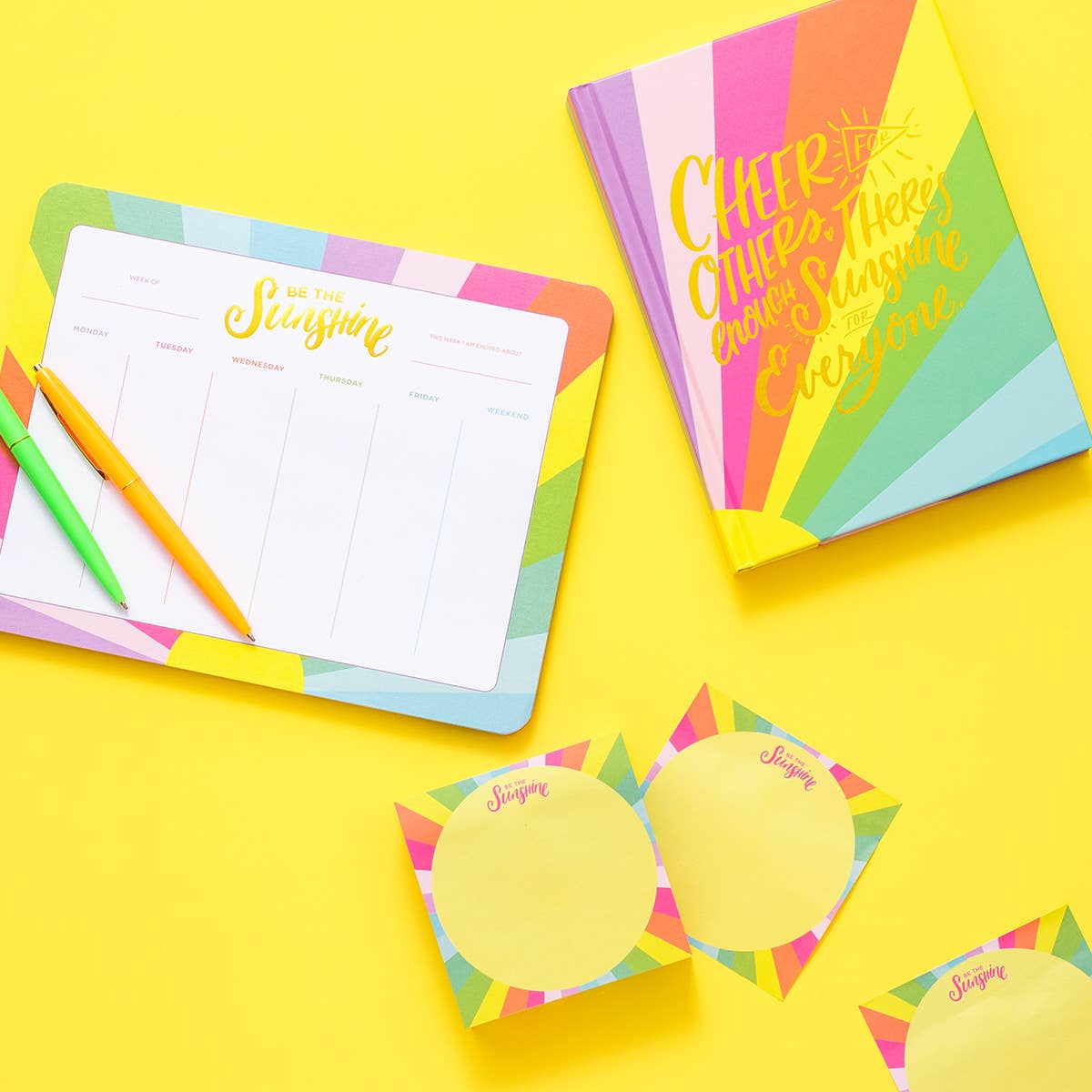 Sticky Notes Pad - "Be the Sunshine" - 300 Sheets