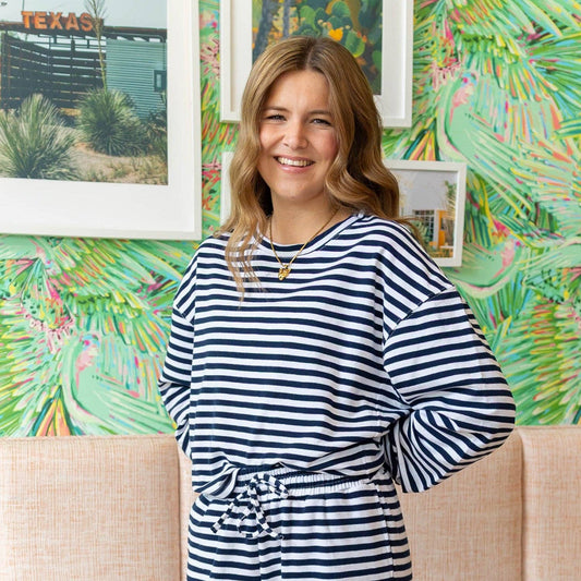 Lulu Mac Navy Striped Longsleeve