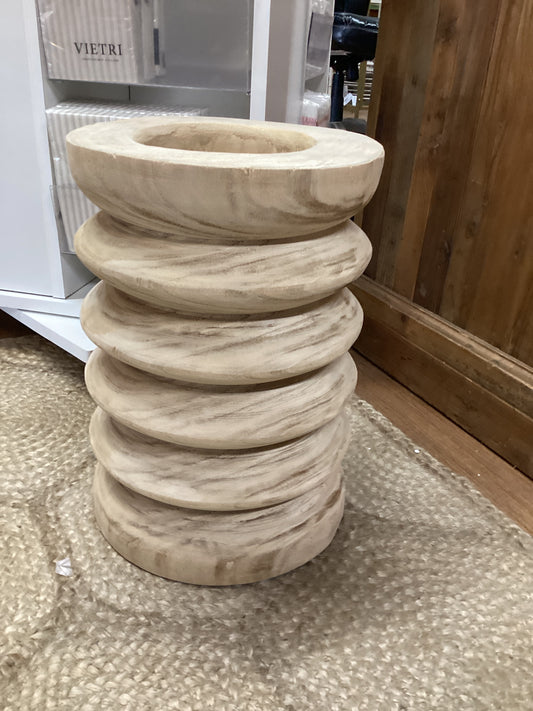 Wooden Floor Vase