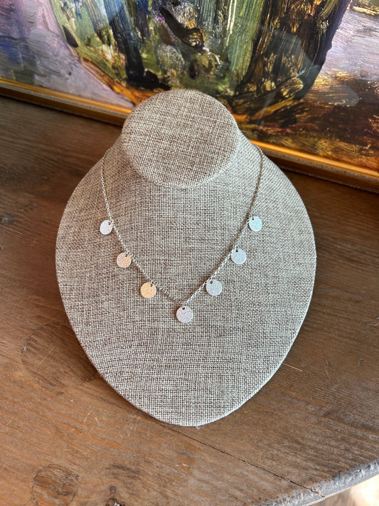 Silver Coin Necklace
