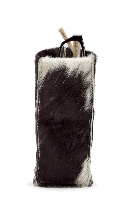 Standing Cowhide Eyeglass Holder