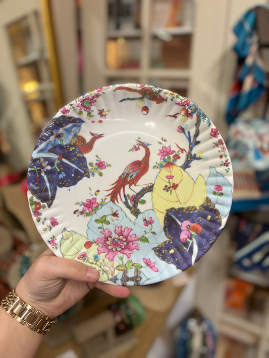 Melamine Feaux Paper Plates-- Pack of 4