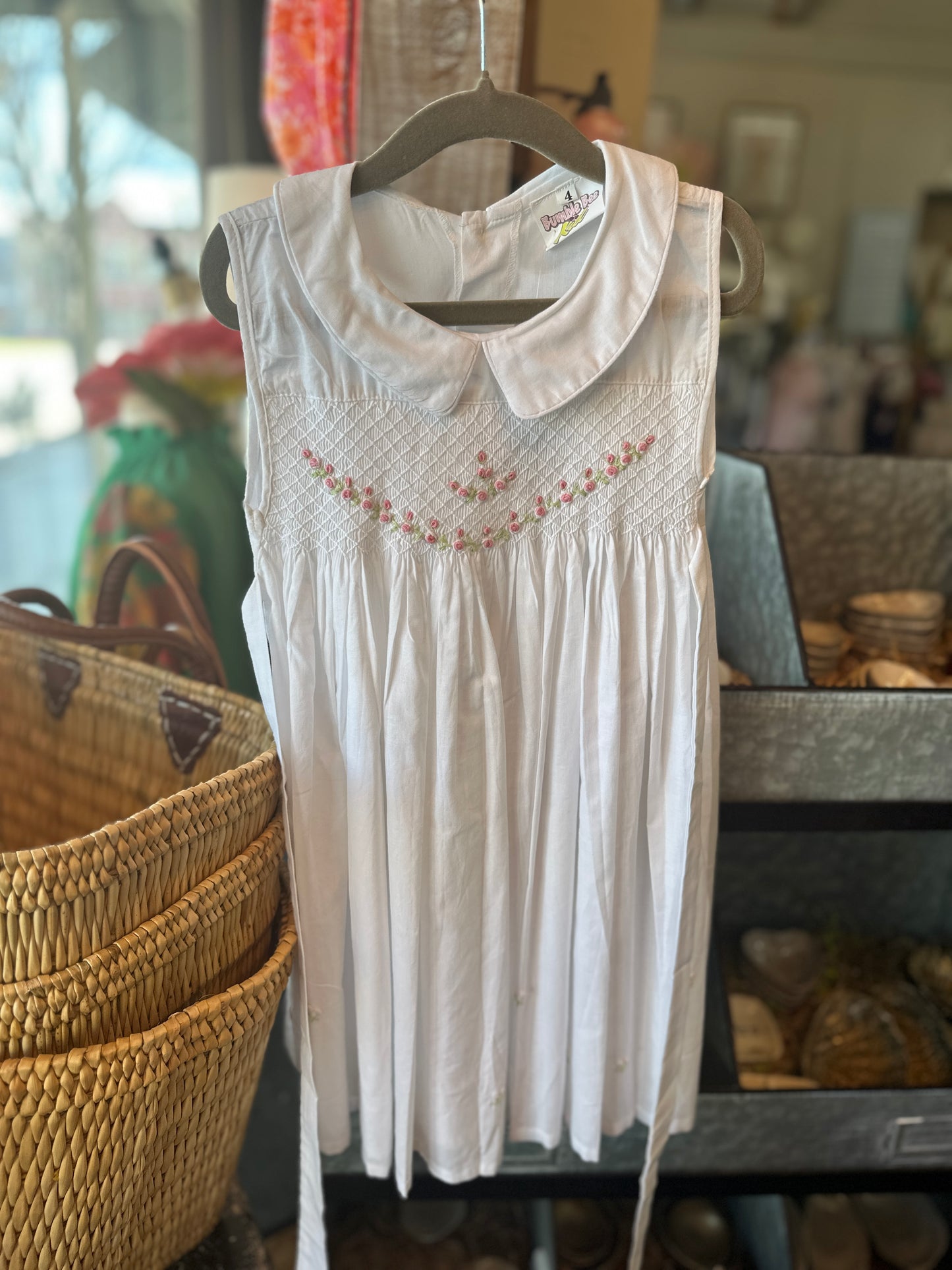 Smocked Rose Dress