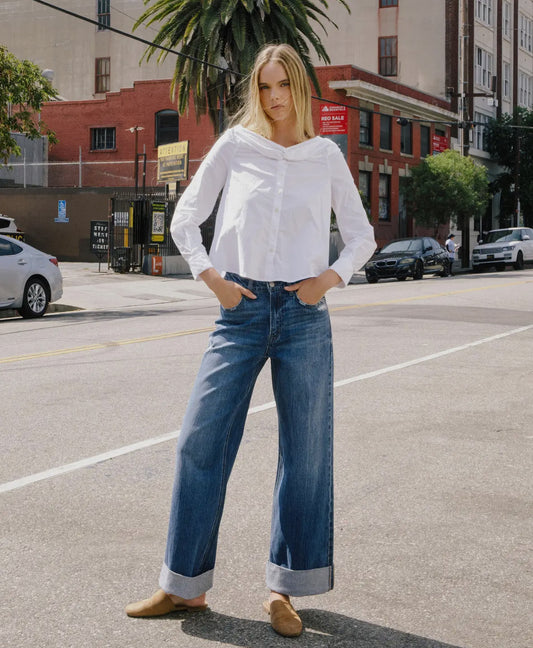 Kris - Super High Rise Cuffed Baggy Wide Leg