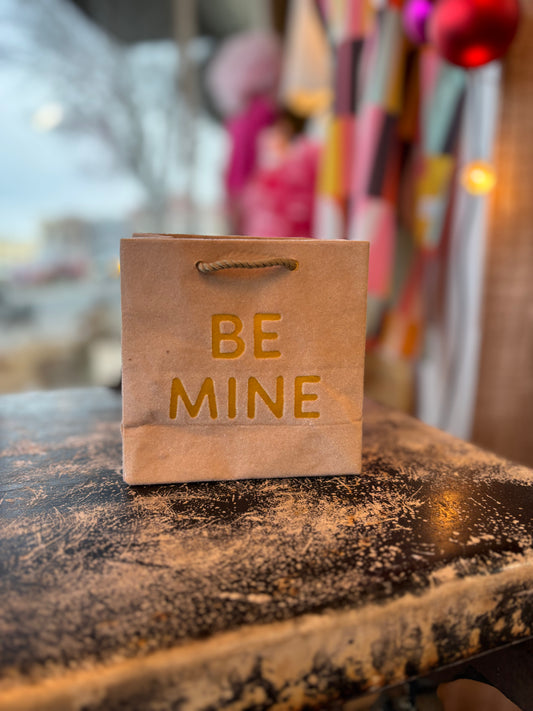 Flocked Converation Heart Gift Bags