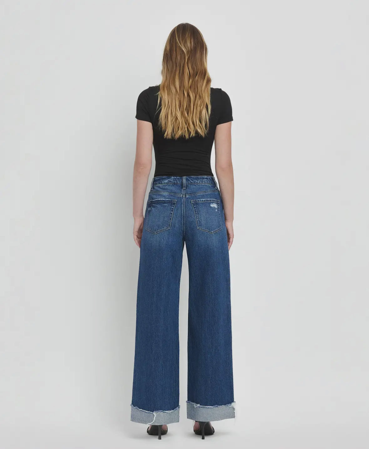 Kris - Super High Rise Cuffed Baggy Wide Leg