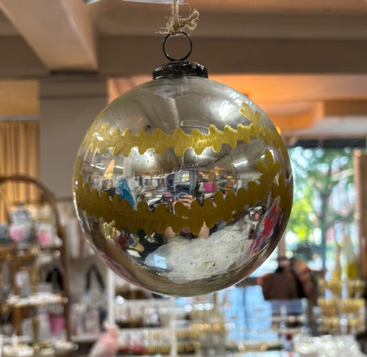 Venetian Glass 5" Ball Ornament
