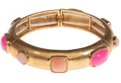 Hess Pink Stone Bracelet Meghan Browne
