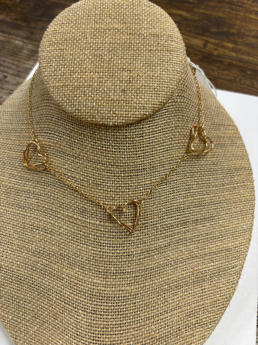 Fin Gold Heart Necklace Meghan Browne