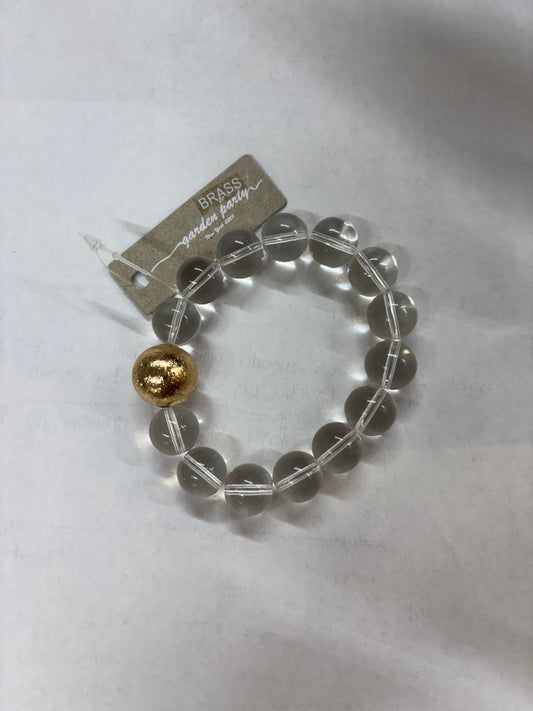 Chunky Clear Bead Bracelet Garden Party