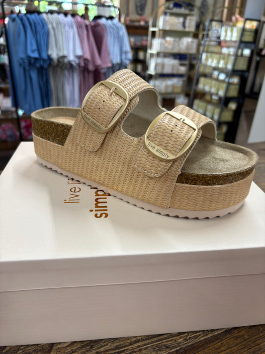 Simply Southern Beige Platform Sandal