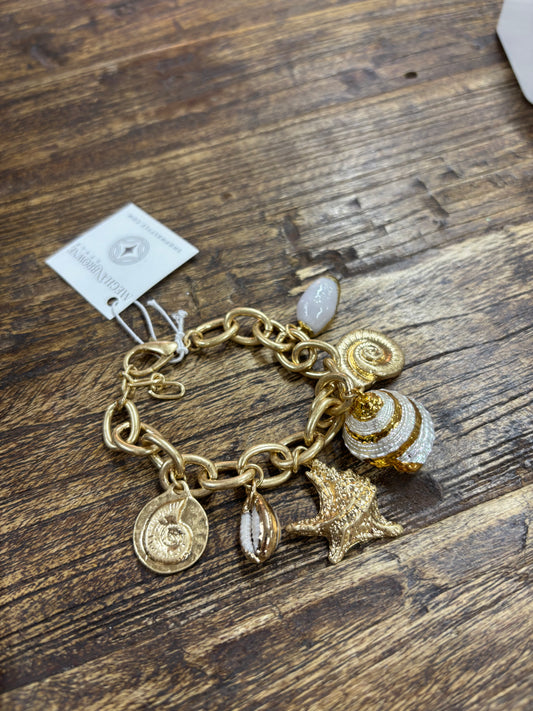 Meghan Browne Sea Charm Bracelet Gold