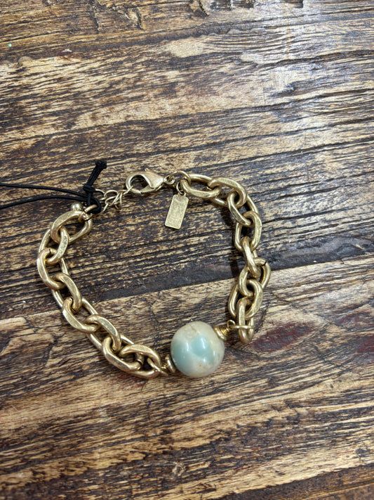 Canvas Gold Chain Linked Bracelet