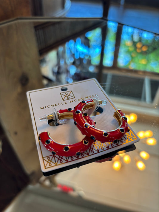 Arlet Earrings Red & Blue