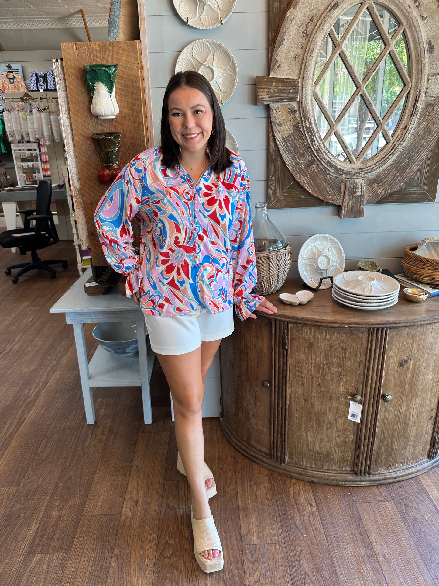 Flower Child Button Up Blouse