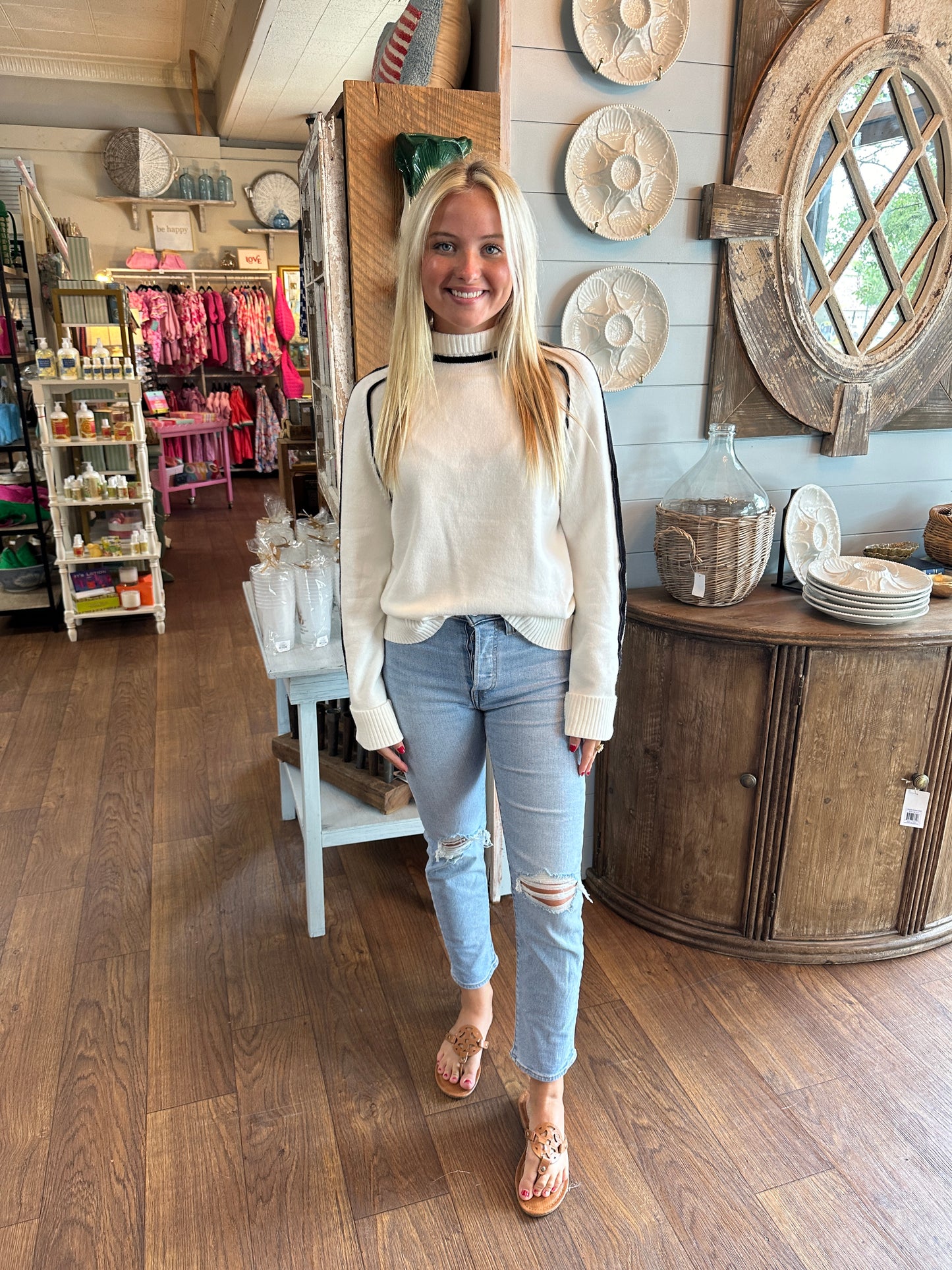 B&W Turtle Neck Sweater