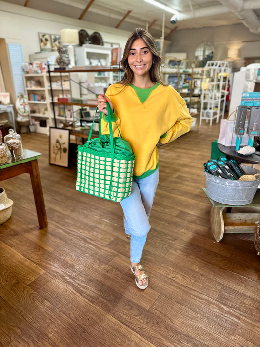 Colorblock Oversized Sweatshirt