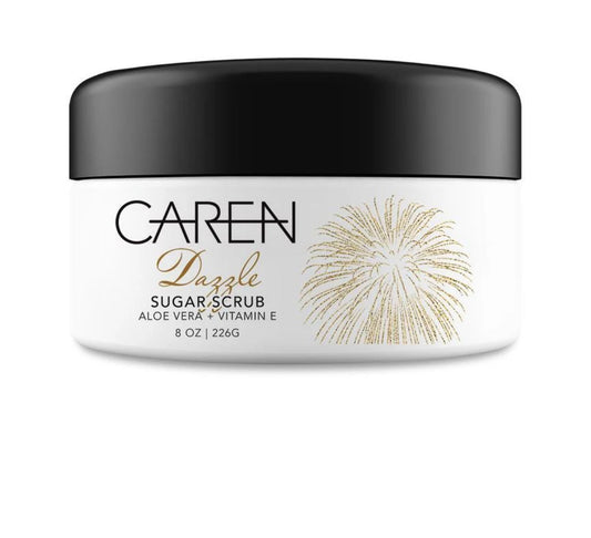 Caren Sugar Scrub - Dazzle 8 oz Glass Bottle
