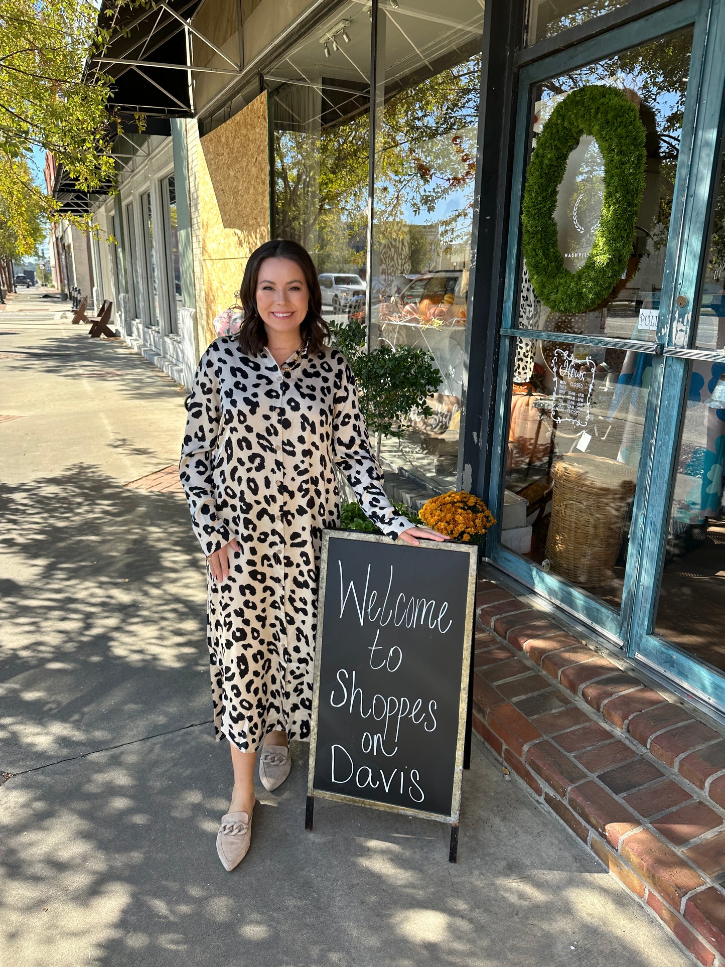 Leopard Button Down Maxi