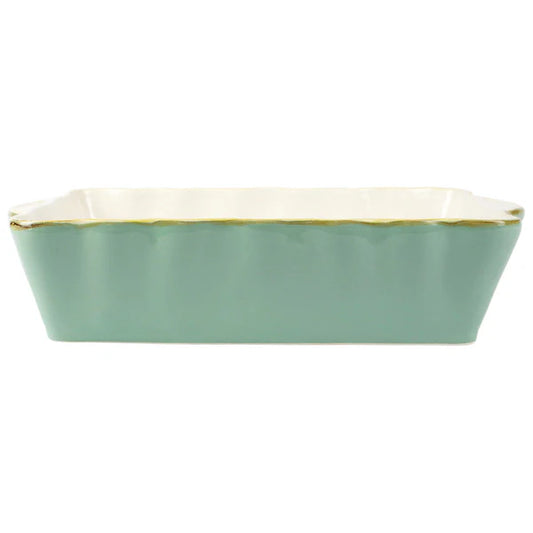 Italian Bakers Large Rectangular Baker - Aqua