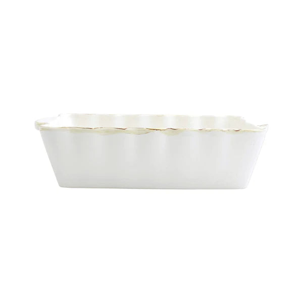 Italian Bakers Medium Rectangular Baker - White