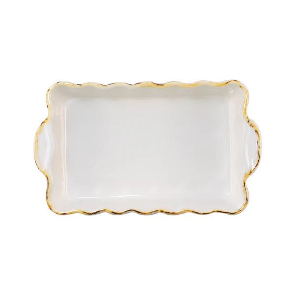 Italian Baker- Small Rectangular- White