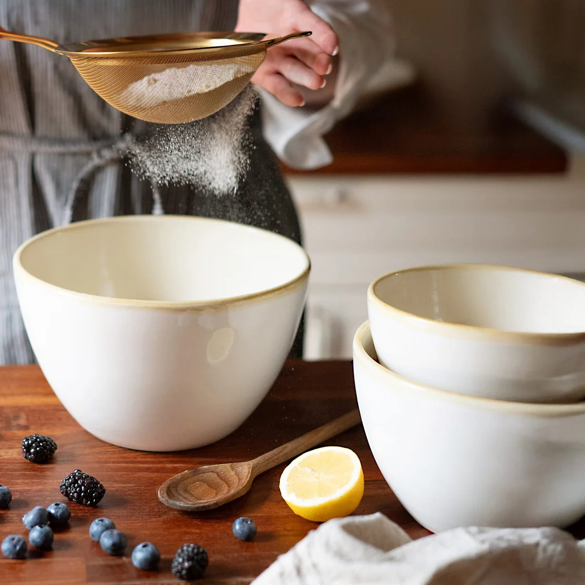 Italian Kitchen White Mixing Bowl