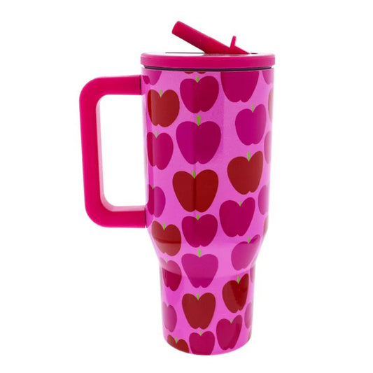 Love What You Do 30 Oz. Tumbler With Flip Straw and Handle